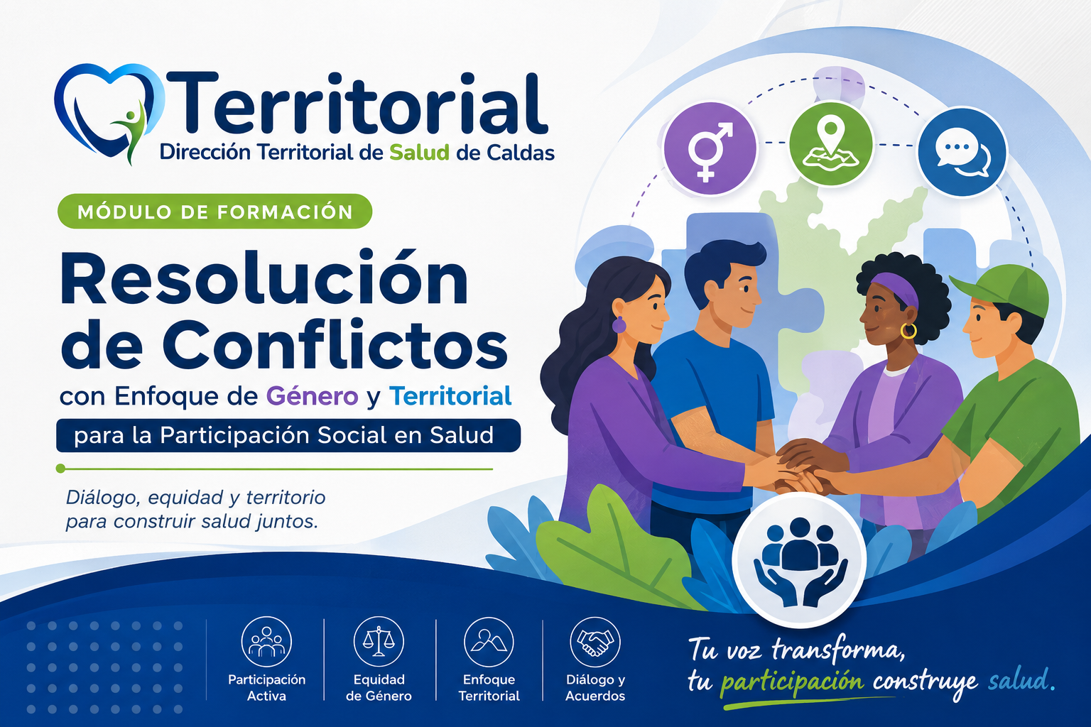 Módulo de autoaprendizaje en resolución de conflictos con enfoque de género y territorial para la PSS